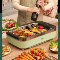 Korea Daewoo Electric Grill Barbecue Pan Household Korean Smokeless Indoor Restaurant Equipments