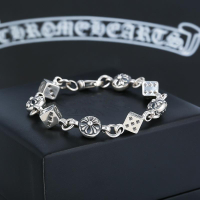 New 2025 Chrome Heart Ring Necklace Bracelet Gift  สร้อยข้อมือกางเขนส่วนบุคคลสำหรับผู้ชายและผู้หญิง 