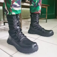 Sepatu PDL Terbaru Ninja Ujung Besi Sepatu TNI POLRI dinas Harian Orgi