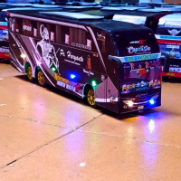 mainan bis Basuri telolet bus mainan anak Lampu Plastik