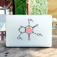 Caffeine Molecule Vinyl Laptop Sticker for Apple Macbook Air 13 Pro 14 16 Retina 12 15 Inch Mac Skin Acer Nitro 5 Notebook Decal