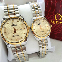 MIRAGE WATCH Original Jam Tangan Couple Model Terbaru Tahan Air Tangal Aktif Bahan Stainless Steel M