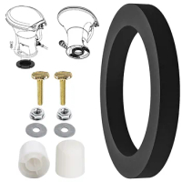 Universal Toilet Tank To Bowl Repair Kit Sealing Gasket with Brass Bolts Kit for Dometic 300 Series Toilet