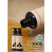 Daily Essential Bundling 2 Salmon Oil Anjing & Kucing, Minyak Salmon Murni Norwegia, Omega 3 6 9, Vi