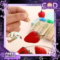 Tusuk Gigi Bambu Refill isi ± 100 pcs / Pembersih Gigi Bambu / Tusuk Gigi