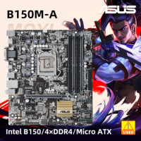ASUS B150M-A Support i5-6500 Intel B150 Used Motherboard LGA 1151 DDR4 for Core i3 i5 i7 6100 6300 6600 6700 7100 7300 7500 7700