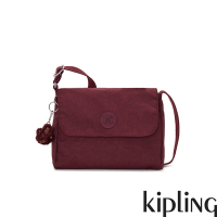 Kipling 微醺深酒紅翻蓋側背包-MELILLO