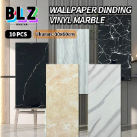 BOLIZUN Wallpaper dinding VINYL Marble 30 x 60 cm (10PCS)