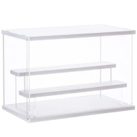 Acrylic Display Case Clear Display Storage Box for Collectibles, Action Figures,Doll Dustproof Protection Storage &amp; Organizing