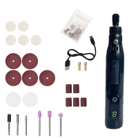 Grinder Mini Set Portable Mini Grinder Rotary Mikro Alat Pengukir Pena Bor Mini