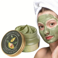 Peel Off Face Mask,Avocado Mud Mask,Deep Cleansing Facial Mask,Facial Purifying And Clean Blackhead Face Nose For All Skin Types