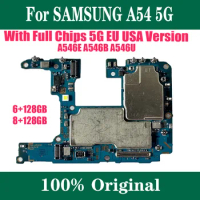 8+128G 8+256G 6+128GB Original Logic Main Board For Samsung Galaxy A54 A546E/B/U Motherboard 5G With Full Chips Unlocked Plate