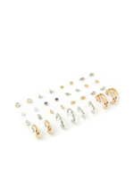 ต่างหู  earrings set สีทอง ไซส์ U