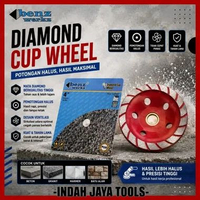 BENZ BZ7823 Diamond Cup Red TURBO 4 Inch DRY Grinding Wheel Segment - Perata Keramik