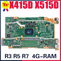 KEFU X415DA Mainboard For ASUS VivoBook X415D X515DA X515DAP X415DAP Laptop Motherboard R3-3200 R5-3500 4GB-RAM UMA 100% Test
