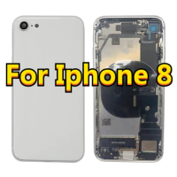 Full Assembly Back Housing for iPhone 8G, Change Repair Middle Chassis Frame,For Apple 8G Back Cover, Battery Rear Door Parts