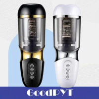 2023 Sex Tool For Man Automatic Heating Masturbators Vagina Real Pussy Male Sexy Toys Electric Rotation Blowjob Sucking Machine
