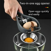 Stainless Steel Egg Opener Scissors Manual Egg Tools Eggshell Cracker Topper Eggs Opener Separator Kitchen Novel Accessories