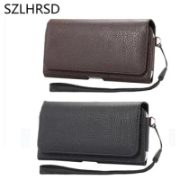 SZLHRSD Holster Case For Huawei Y5 2018 Cover Men Belt Clip Leather Pouch Waist Bag Phone Cover For UMIDIGI Z2 Pro FinePower C1