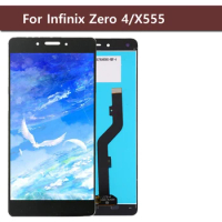 Black LCD For Infinix Zero 4 X555 LCD Display With Touch Screen Digitizer Assembly For Infinix Zero4 X555 LCD Replacement