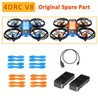 4DRC V8 Mini Drone Original Spare Part 4D-V8 CW CCW Ening / Propeller / Protective Frame / Battery / USB Charger 4D-V8 Accessory
