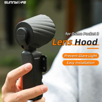 Lens Sun Hood Sunshade For DJI Osmo Pocket 3 Light Weight Lens Sunshade Hood Cover Handheld Gimbal Camera Accessories Kit Set