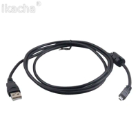 Black 1.5M 8 Pin UC-E6 Camera USB Data Cable Cord For Olympus Pentaxist FinePix For Sony Nikon Coolpix Camera