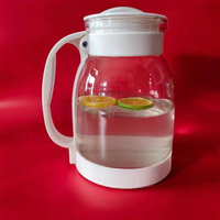 家用冷水壺2000ML玻璃耐高溫涼白開大容量水壺
