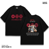 เสื้อยืด SANZ BANGTAN ARIRANG | เสื้อยืดฟอกหิน | ดําขาว | BTS TOUR-6