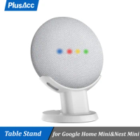 Desktop Stand For Google Home Mini Nest Mini Voice Assistants Compact Holder Case Plug in Kitchen Bedroom Study Audio Mount
