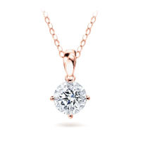 【King Star】GIA 30分光芒18K玫瑰金 天然鑽墜(30分擁有一克拉視覺效果)