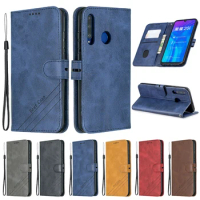 Leather Flip Case for Huawei P20 P30 Lite P40 Pro P40 Lite E Y5 Y6 Y7 P Smart 2019 2018 Honor 9A 8A 9X 10i 20 Pro Phone Cases