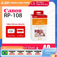 Canon RP-108 KP-108IN High-Capacity Color Ink/Paper Set Designed for SELPHY CP910/CP820/CP1200/CP1300/CP1500 Printers