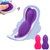 Wearable Butterfly Dildo Vibrator Portable Clitoral Stimulator Remote Control Vibrator Panties Vibrating Egg Sex Toys For Women