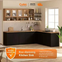 Cubic Kitchen Set Minimalis / Kabinet Dapur / Rak Dapur Basah / CLARA CLARA SET (4 PCS)