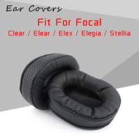 Ear Pads For Focal Clear Elear Elex Elegia Stellia Headphone Replacement Headset Ear Pad PU Leather Sponge Foam