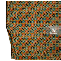 kain batik - Motif Songket Balian Kombinasi Warna (Hitam , Teracota & Biru Tosca)