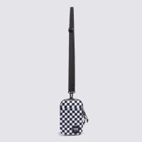 【VANS 官方旗艦】Checker 男女款黑白色棋盤格手機袋
