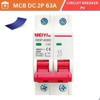 MCB DC 2P 500V 32A Circuit Breaker Solar Panel PV BEIYI DZ47-63DC 4500A