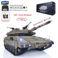 Henglong 1/16 BB Shooting Smoke RC Tanks TK7.0 Mainboard 3958 IDF Merkava MK IV Standard Edition FPV Camera Models Army TH22645