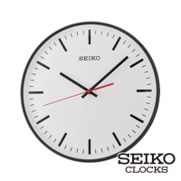 【SEIKO 精工】極簡立體靜音時鐘掛鐘 QXA701K(極簡風格 刻度指針 SK048)