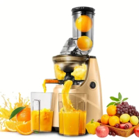 1pc Cold Press Slow Juicer Masticating Juicer, 250W Professional Slow Juicer With 3.2-in Large Feed Chute For Nutrient Fruits