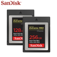 SanDisk CFexpress Type B Memory Card 64GB 128GB 256GB 512GB Up to 1700Mb/s CF Card for Camera Storage CFe Memory cards