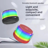 Bluetooth Speaker Tanpa Wayar dengan Lampu LED Berwarna-warni Rekaan Baru Bass Boost Kecil Tembakan