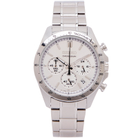 SEIKO 日本國內販售款 三眼計時手錶(SBTR009)-銀面X銀色/40MM