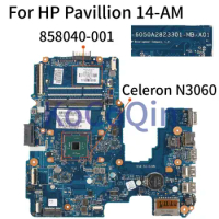 KoCoQin 858040-001 858040-601 Laptop motherboard For HP Pavillion 14-AM SR2KN N3060 Mainboard 6050A2823301 6050A2823301-MB-A01