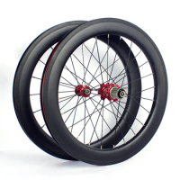 Novatec 20inch Road Bike Carbon Wheels carbon fiber wheelset A211/F372SB 406/451 v brake 74X130mm Folding bicycle Wheel