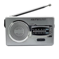 AM FM Mini Radio AM/FM Dual Band Portable Pocket Radios With Loud Speaker HiFi Music Player Elder Radio Battery Powered 3.5mm