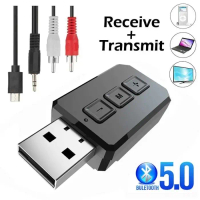 USB Bluetooth 5.0 Transmitter Receiver Audio Adapter