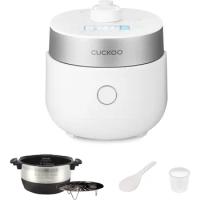 CUCKOO IH Twin Pressure Small Rice Cooker 15 Menu Options: White, GABA, Scorched, Porridge, &amp; More, Rice Cookers